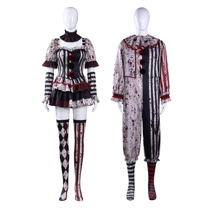 Clown Halloween Party Dark Cosplay Costumes