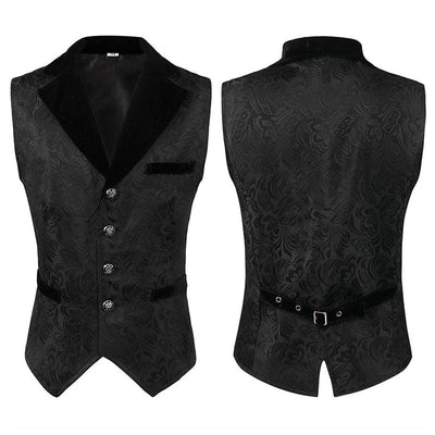 European Medieval Clothing Retro Gothic Long Dress Vest Halloween Cosplay Costumes