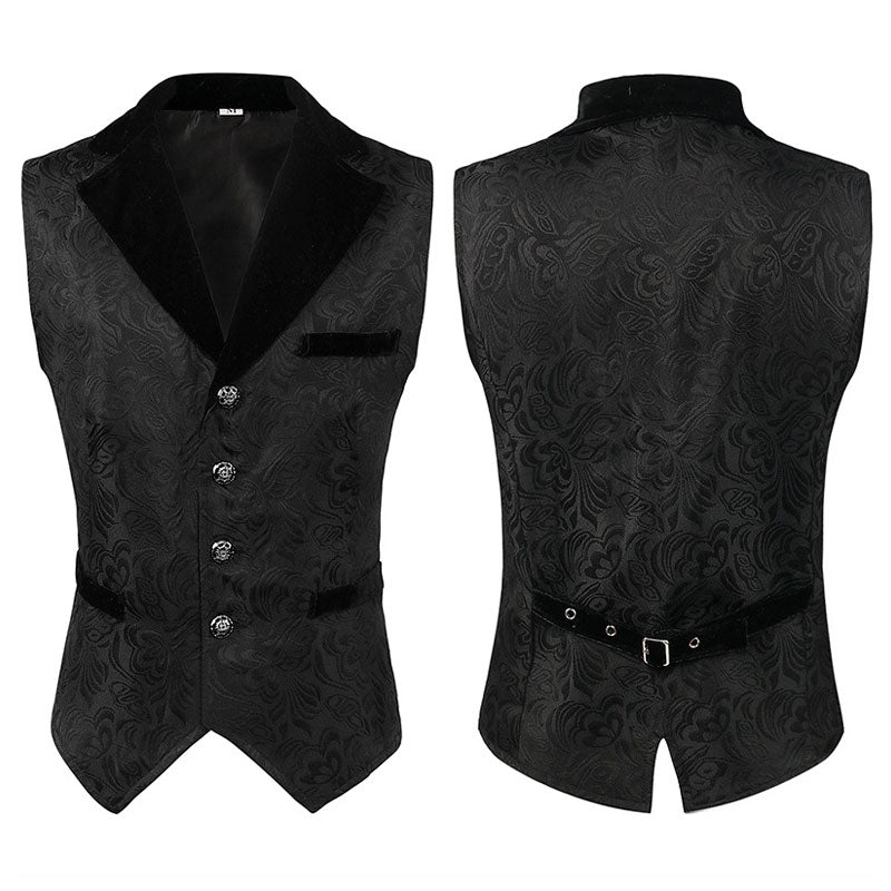 European Medieval Clothing Retro Gothic Long Dress Vest Halloween Cosplay Costumes