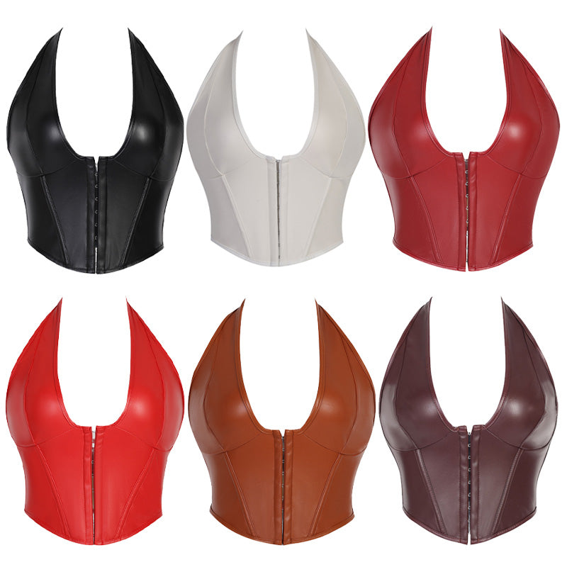 European Retro Style Drawstring Vest Bodycon Corset Cosplay Costumes