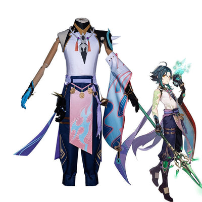 Game Genshin Impact Xiao Fullset Cosplay Costumes