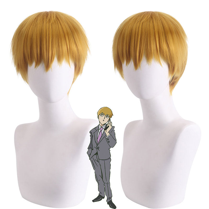 Mob Psycho 100 Arataka Reigen Cosplay Wigs