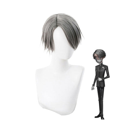 Game Identity V Aesop Carl Dark Gray Cosplay Wigs