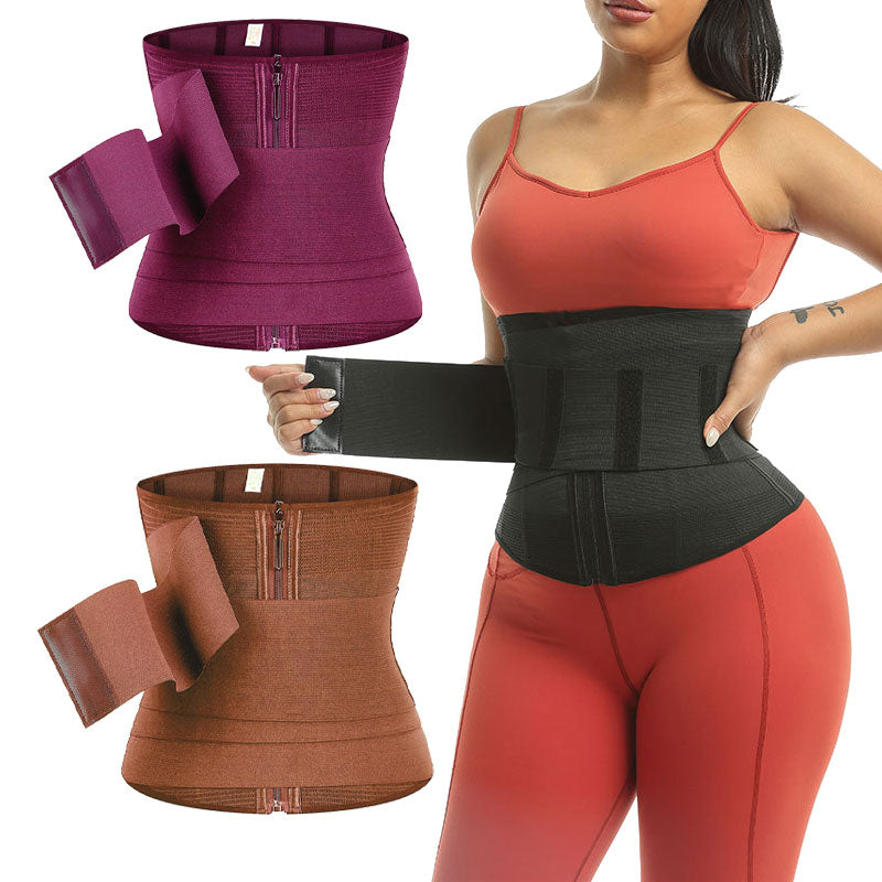 Waist Trainer Belt Waist Cincher Trimmer Ab Belt Tummy Control Body Shaper with Wrap Women and Men