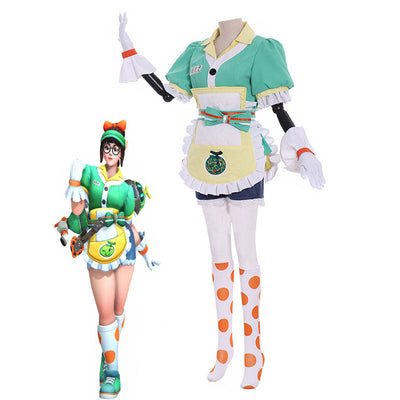 Overwatch Mei-Ling Zhou Mei Honeydew Cosplay Costumes