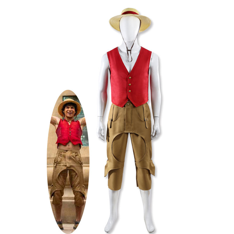 One Piece Live Action Season 2 D. Luffy Cosplay Costumes