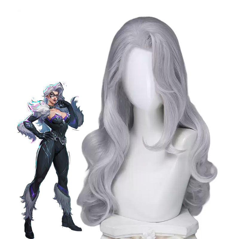 Marvel Rivals Black Cat Cosplay Wigs