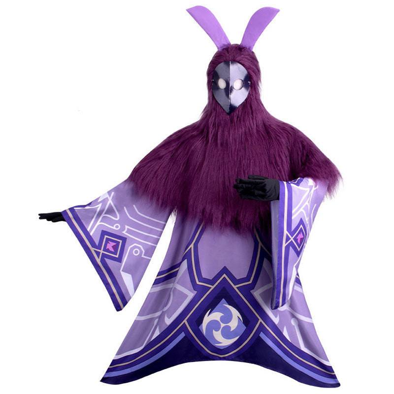 Game Genshin Impact Electro Abyss Mage Outfit Cosplay Costumes