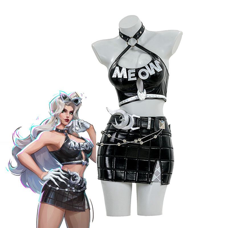 Marvel Rivals Black Cat Urban Predator Skin Cosplay Costume