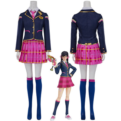 Overwatch  DVa Hana Song Academy Skin Cosplay Costumes