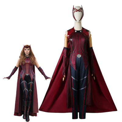 Wanda Vision The Scarlet Witch Cosplay Costumes