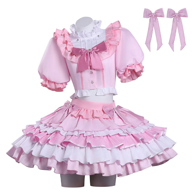 Puella Magi Madoka Magica Madoka Kaname Stage Outfit Cosplay Costumes