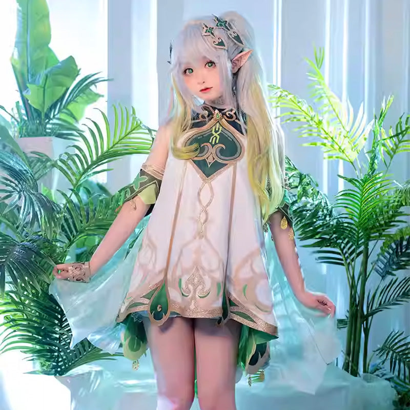 Game Genshin Impact Dendro Archon Kusanali Nahida Kids Cosplay Costumes