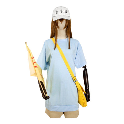 Anime Cells at Work Platelet Uniform Outfits Cosplay Costume with Hat