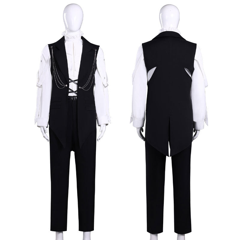 Tamon's B-Side Ori Sakaguchi Black Vest Uniform Cosplay Costume
