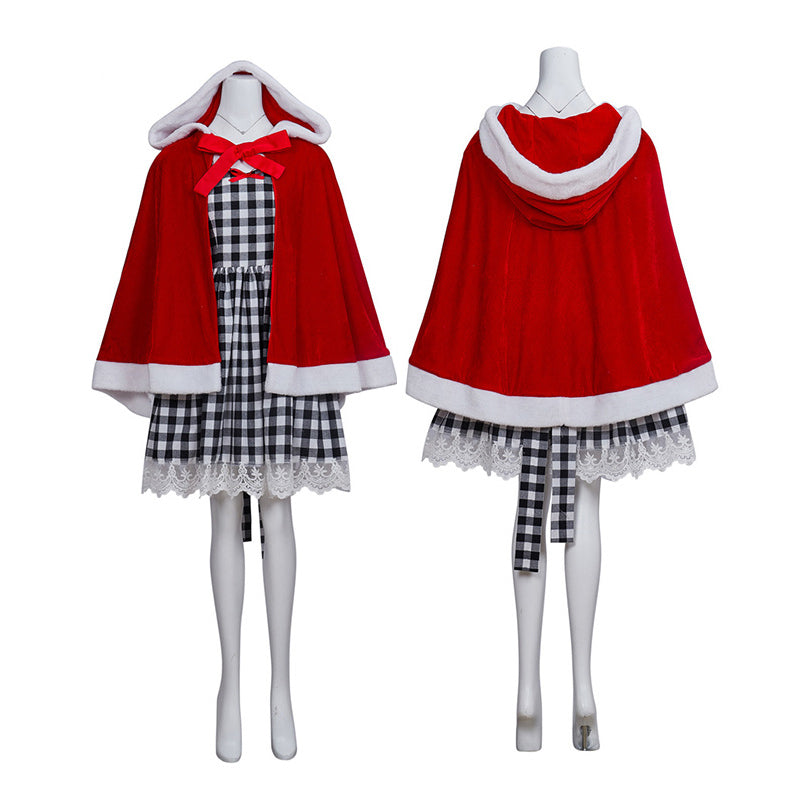 Movie How the Grinch Stole Christmas Cindy Lou Who Cosplay Costume