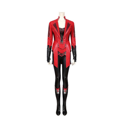 Movie Captain America Civil War Wanda Maximoff Cosplay Costume