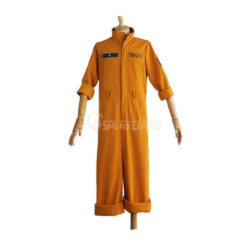 Fire Force Shinra Kusakabe & Maki Oze Fire Suit Cosplay Costume
