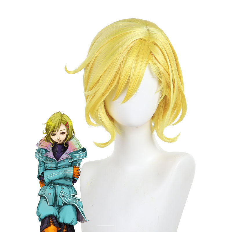 Gnosia Setsu Golden Yellow Cosplay Wigs