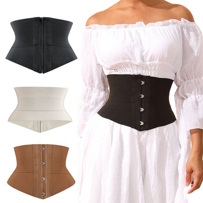Waist Control Slimming Corset Tie-Up Corset Hourglass Silhouette Funnel Corset