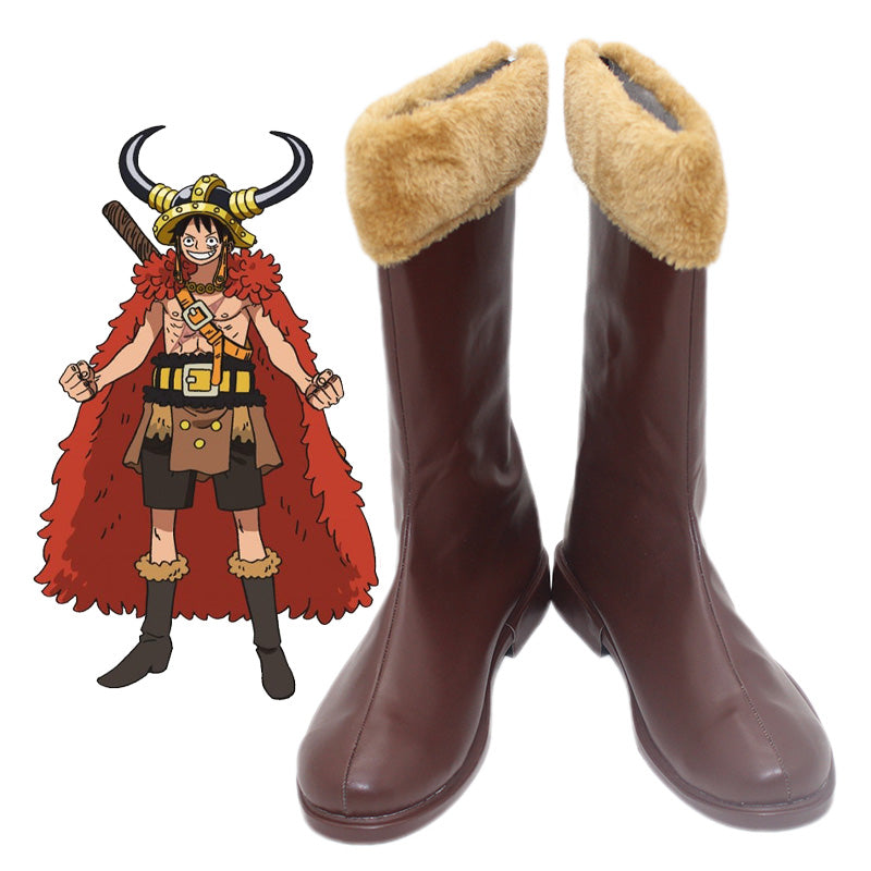Anime One Piece Monkey D. Luffy Elbaph Elbaf Cosplay Shoes