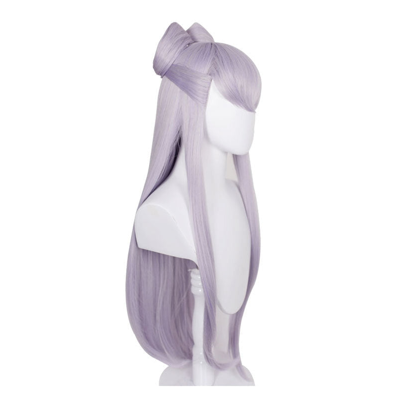 Game LOL KDA The Baddest Evelynn 80cm Long Light Purple Cosplay Wigs