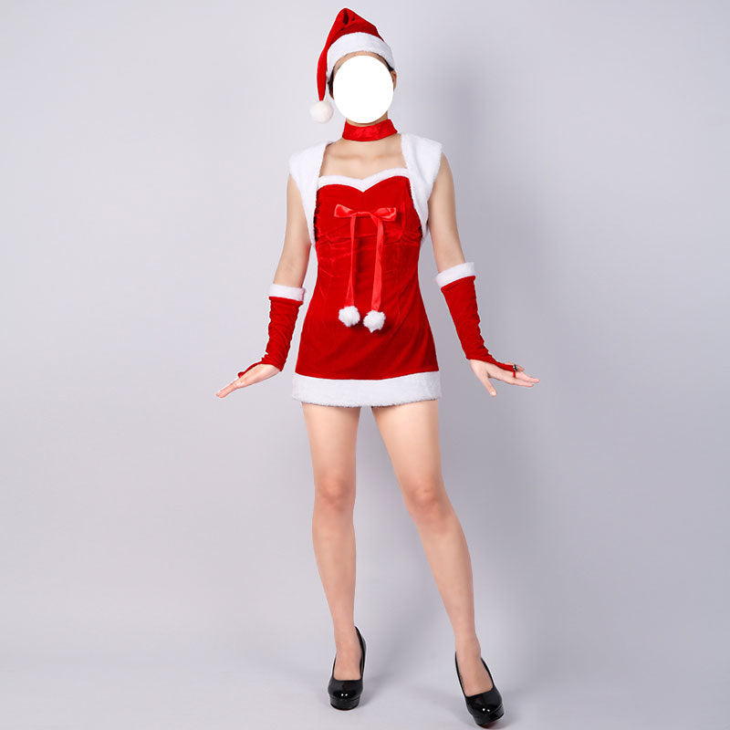 Christmas Women's New Year's Shirt Bunny Girl Maid Coslay Costumes
