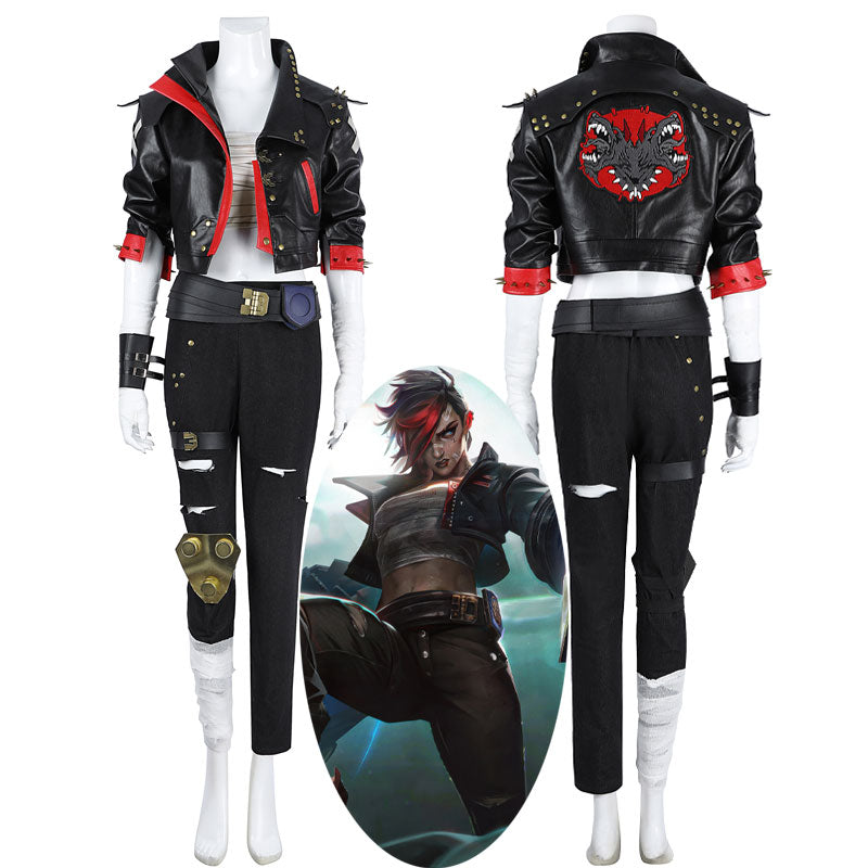 LOL League of Legends Arcane 2 Vi Cosplay Costumes