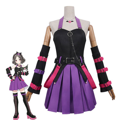 Girls Band Cry Tomo Ebizuka Purple Uniform Cosplay Costumes