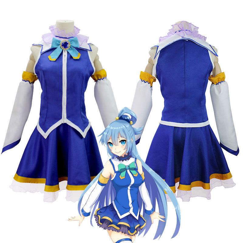 Anime KonoSuba: God's Blessing on This Wonderful World! Aqua Cosplay Costumes