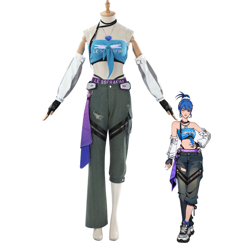 Overwatch 2 X LE SSERAFIM FEARLESS D.VA Cosplay Costume