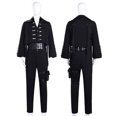 Tamon's B-Side Tamon Fukuharaa Black Vest Uniform Cosplay Costume