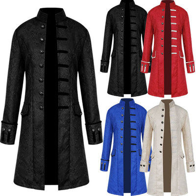 Adult Men's Medieval Suit Halloween Vintage Victorian Outfit Cosplay Costume