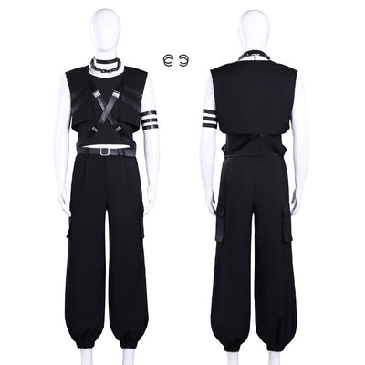Tamon's B-Side Rintarō Kai Black Vest Uniform Cosplay Costume