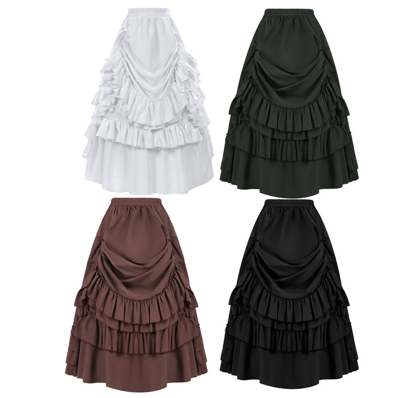 Vintage Gothic Victorian Renaissance Retro Women's Short Skirt Halloween Cosplay Costumes