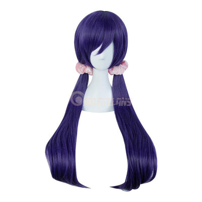 Anime LoveLive! Tojo Nozomi Long Dark Purple Cosplay Wigs