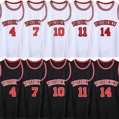 Anime Slam Dunk Kaede Rukawa Basketball Uniform Cosplay Costumes