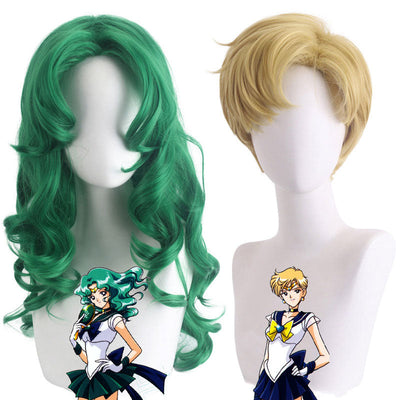 Anime Sailor Moon Haruka Tenou & Michiru Kaiou Cosplay Wig