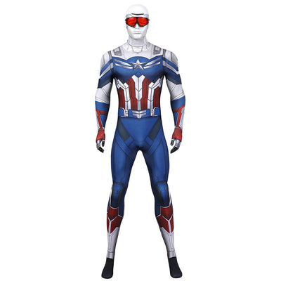 The Falcon and The Winter Soldier Sam Wilson New Captain America Jumpsuit Cosplay Costumes