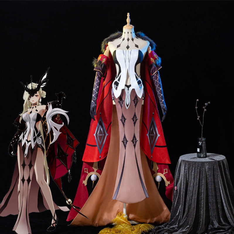 Game Genshin Impact Signora The Fair Lady Fullsuit Cosplay Costumes