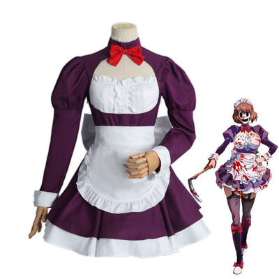 Anime High-Rise Invasion Tenkuu Shinpan Maid Mask Cosplay Costumes