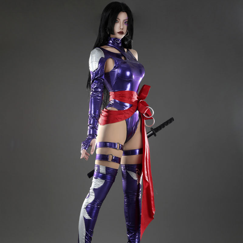 Marvel Rivals Vengeance Psylocke Uniform Cosplay Costumes