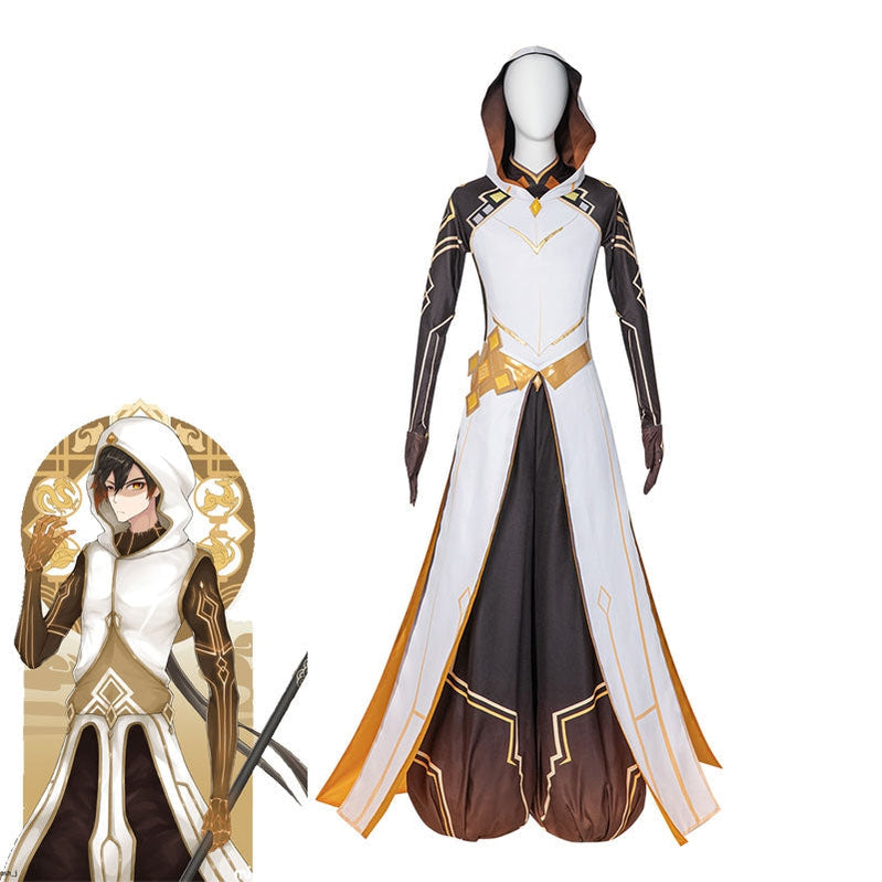 Game Genshin Impact Zhongli Archon Fullsuit Cosplay Costumes