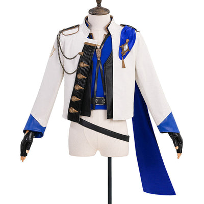 Final Fantasy XIV Seneschal Prince's Attire Dragon Rider Blue Cosplay Costumes