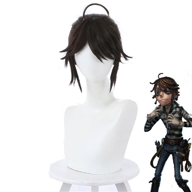 Game Identity V Prisoner Luca Balsa Brown Short Cosplay Wigs
