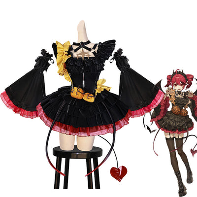 Vtuber Kasane Teto Halloween Little Devil Dress Cosplay Costumes