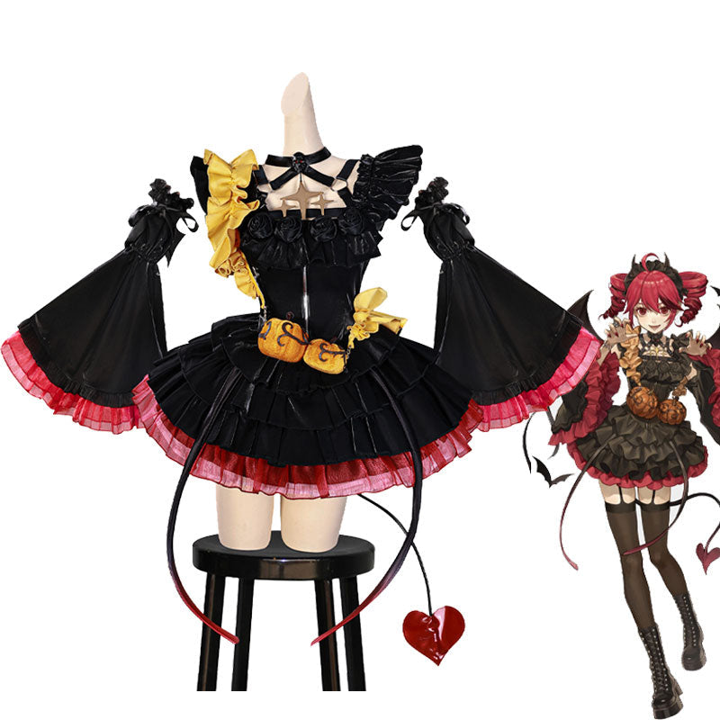 Vtuber Kasane Teto Halloween Little Devil Dress Cosplay Costumes