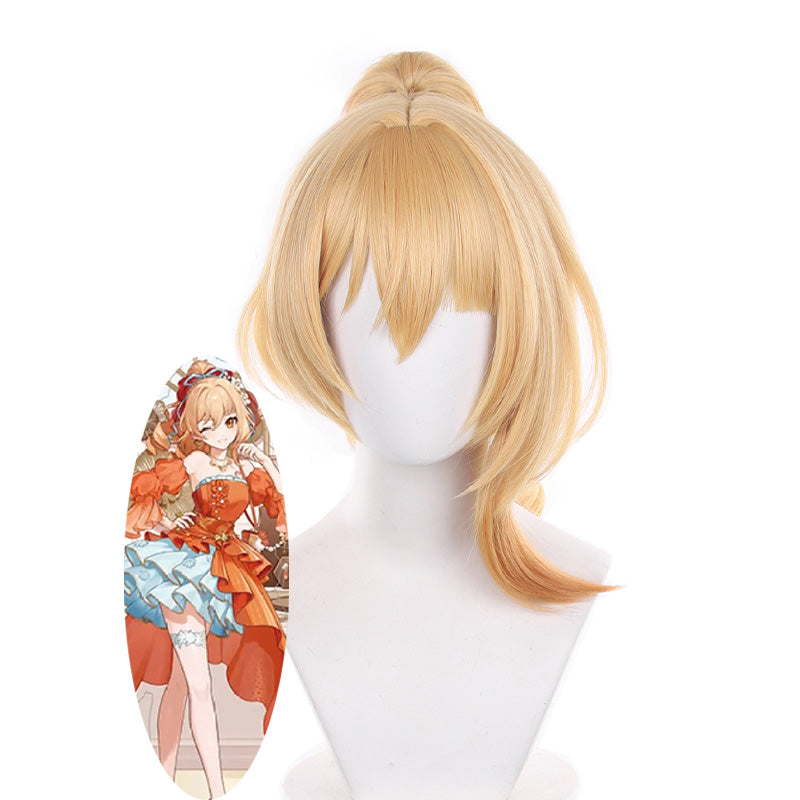 Genshin Impact Resplendent Feast Yoimiya Cosplay Wigs