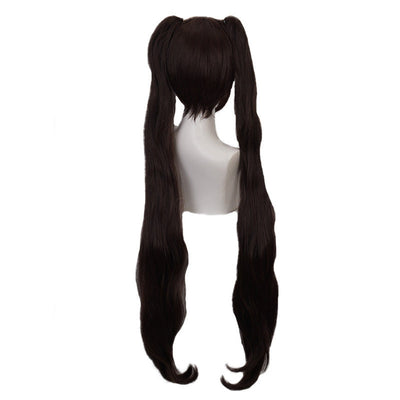 Game Nekopara Chocola Long Straight Brown Cosplay Wigs