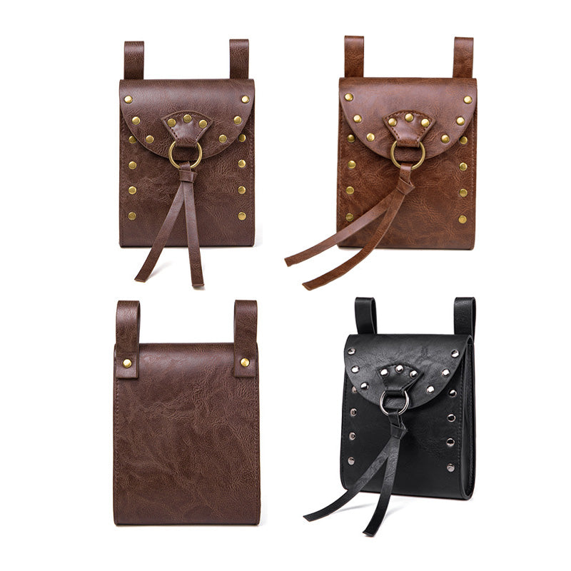 Retro Viking Style Rider Coin Pouch with Belt Hanging Cosplay Props